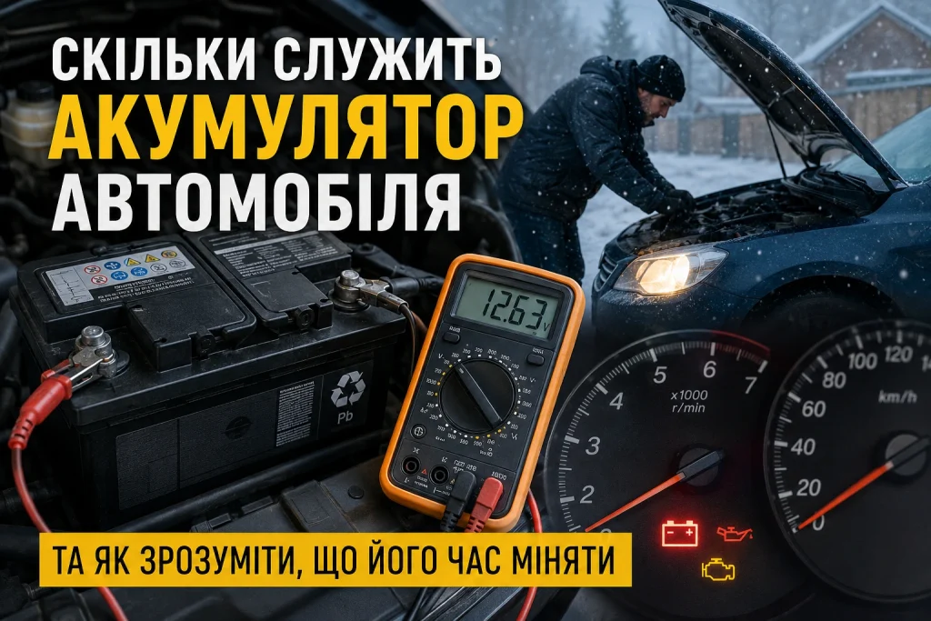 Скільки служить акумулятор автомобіля та як зрозуміти, що його час міняти