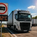 Водіям вантажівок обмежили рух дорогами України через спеку та високі температури