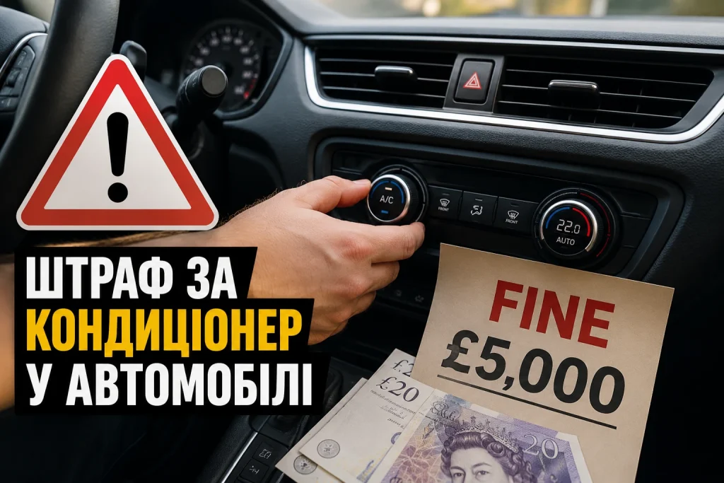 Заголовок (Title): Водіїв попередили про штраф за кондиціонер у автомобілі