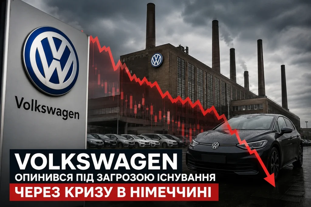 Завод Volkswagen у Німеччині на тлі падіння автомобільного ринку та кризи автопрому