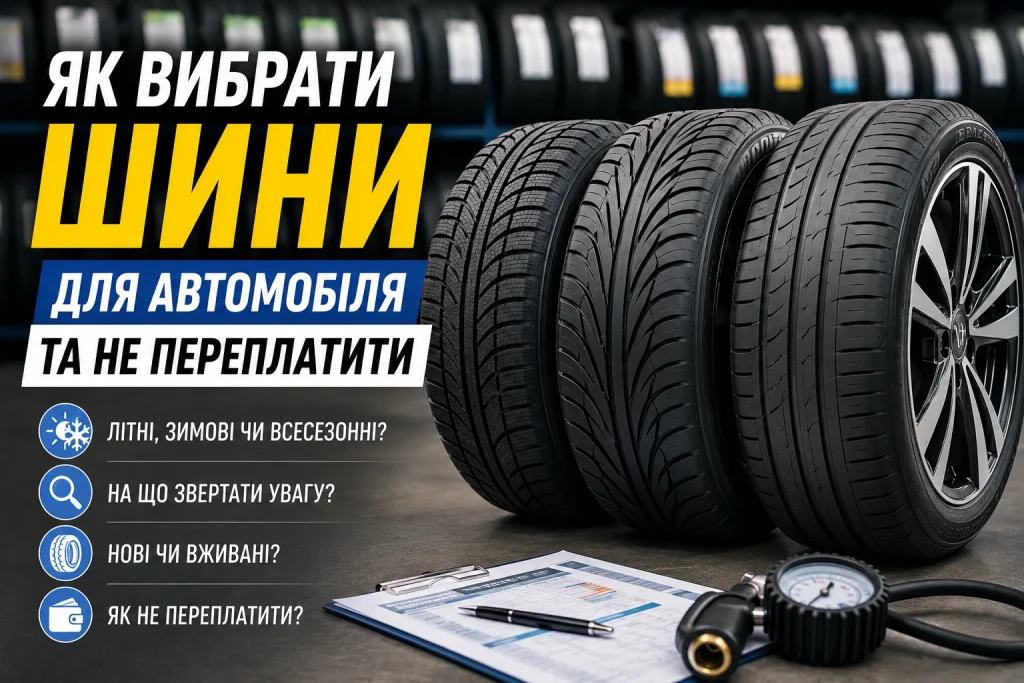 Як вибрати шини для автомобіля та не переплатити