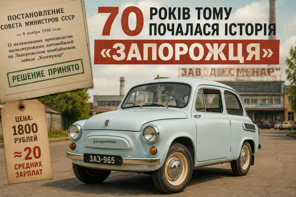 За нього віддавали 20 зарплат: 70 років тому почали створювати Запорожець