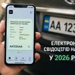 Електронне свідоцтво про реєстрацію авто в Україні у застосунку Дія