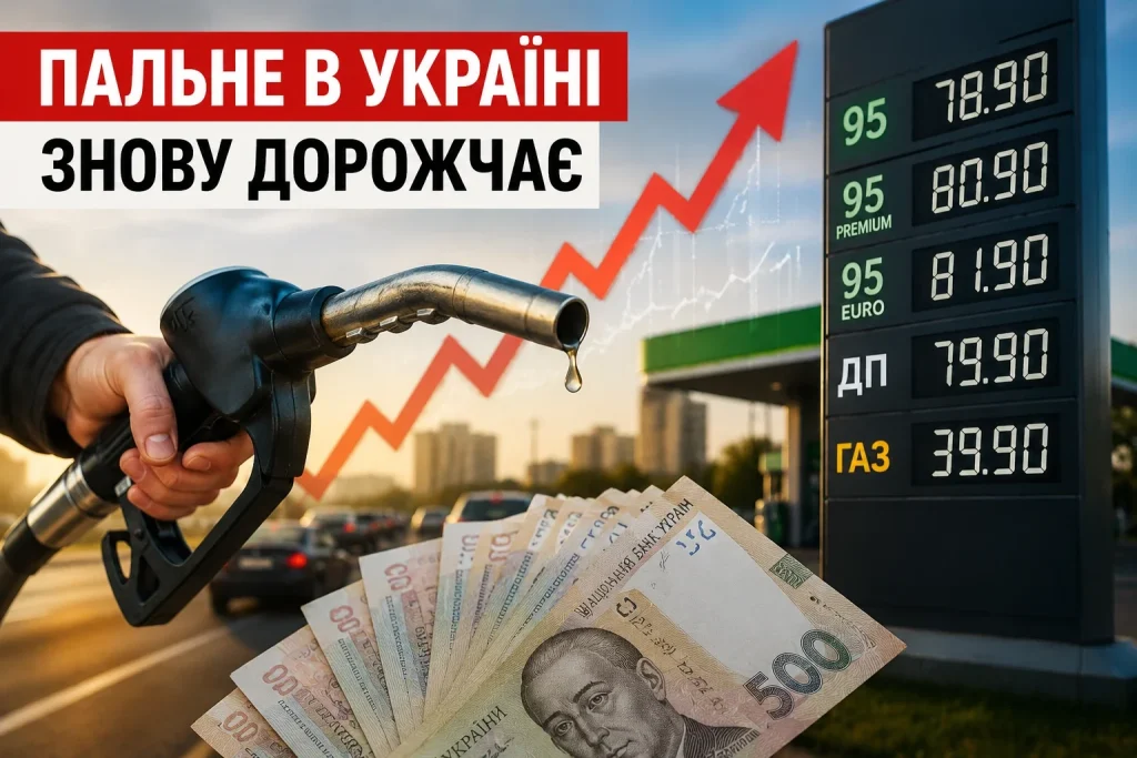 Пальне в Україні знову дорожчає на АЗС у липні 2026 року