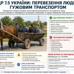 ПДР 7.5 — безпечне перевезення пасажирів гужовим транспортом