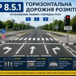 ПДР 8.5.1 України — горизонтальна дорожня розмітка на проїзній частині