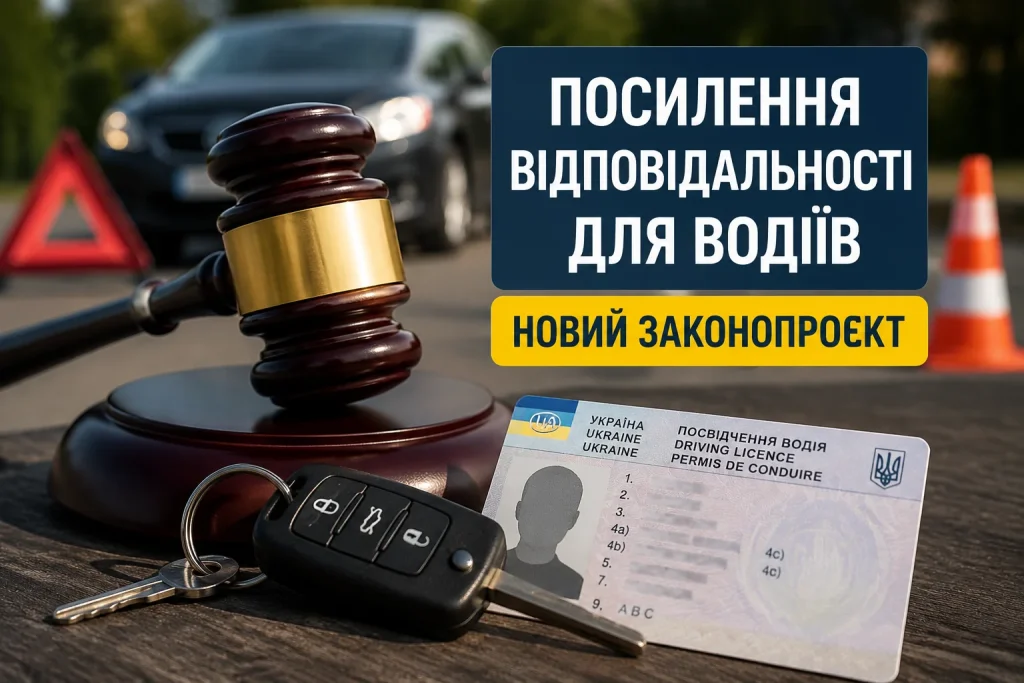 Посилення відповідальності водіїв за порушення ПДР та смертельні ДТП в Україні
