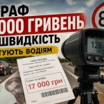Штраф 17 000 гривень за перевищення швидкості в Україні