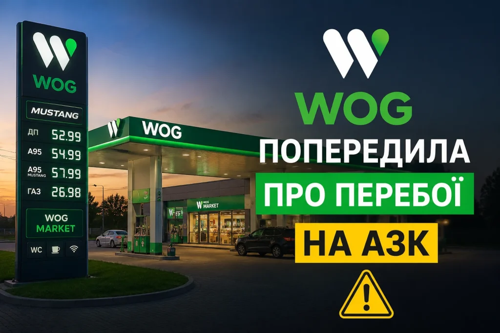 WOG попередила про можливі перебої на окремих АЗК