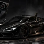 Чорний суперкар Hennessey Blackbird із карбоновим кузовом і механічною коробкою передач