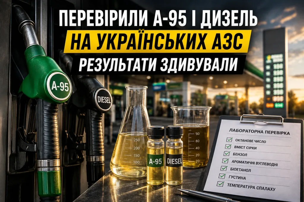 Перевірка бензину А-95 і дизельного пального на українських АЗС