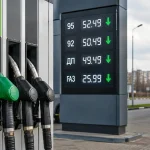 На українській АЗС знижуються ціни на бензин і дизель