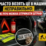 Речі в автомобілі, через які водіям може загрожувати штраф: аптечка, вогнегасник, знак аварійної зупинки та перевірка поліцією