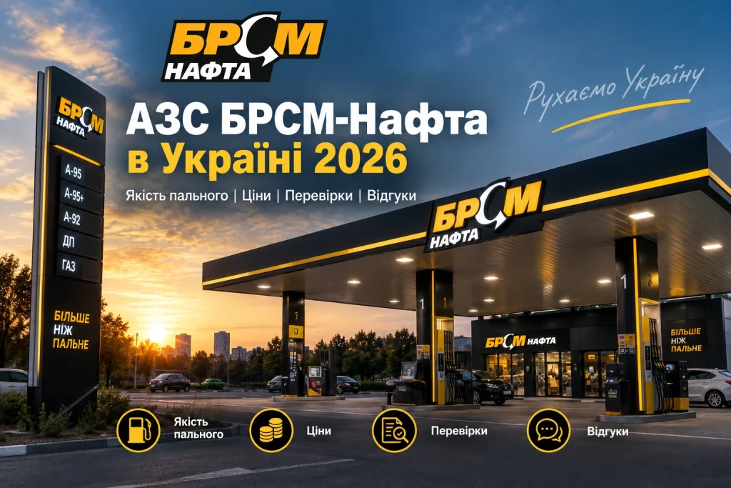 АЗС БРСМ-Нафта в Україні у 2026 році — якість пального, ціни та перевірки