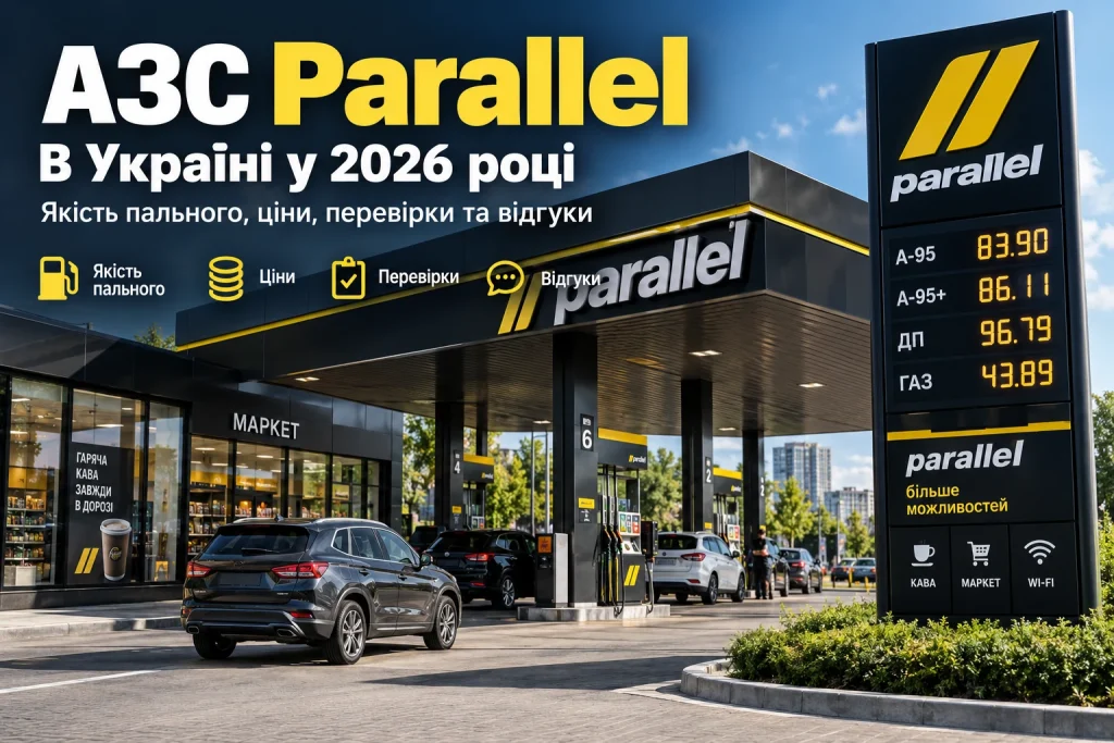 АЗС Parallel в Україні у 2026 році, бензин, дизель і автогаз