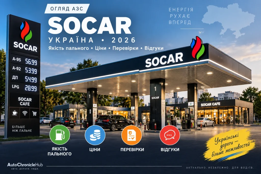 АЗС SOCAR в Україні у 2026 році — якість пального, ціни та перевірки