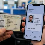 Старе водійське посвідчення та його цифрова версія на смартфоні в Україні