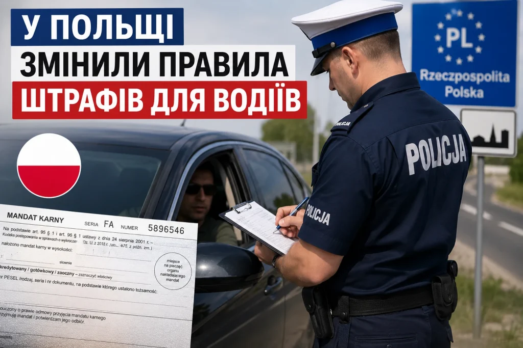 У Польщі змінили правила штрафів для водіїв