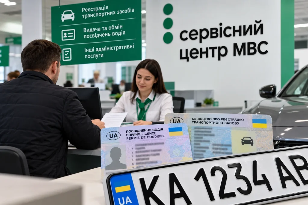 Послуги сервісного центру МВС для водіїв