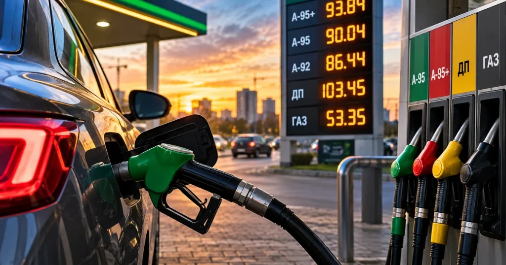 Ціни на бензин А-95, А-92, дизельне пальне та автогаз на українських АЗС у жовтні 2026 року