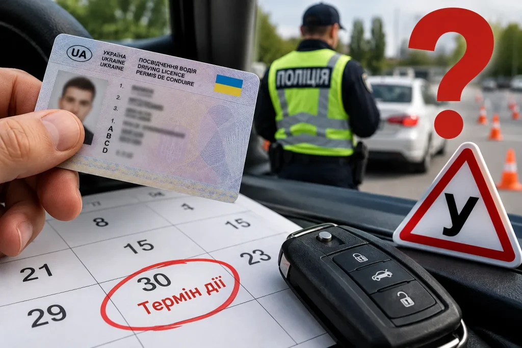 Протерміноване посвідчення водія в Україні та повторне складання іспитів